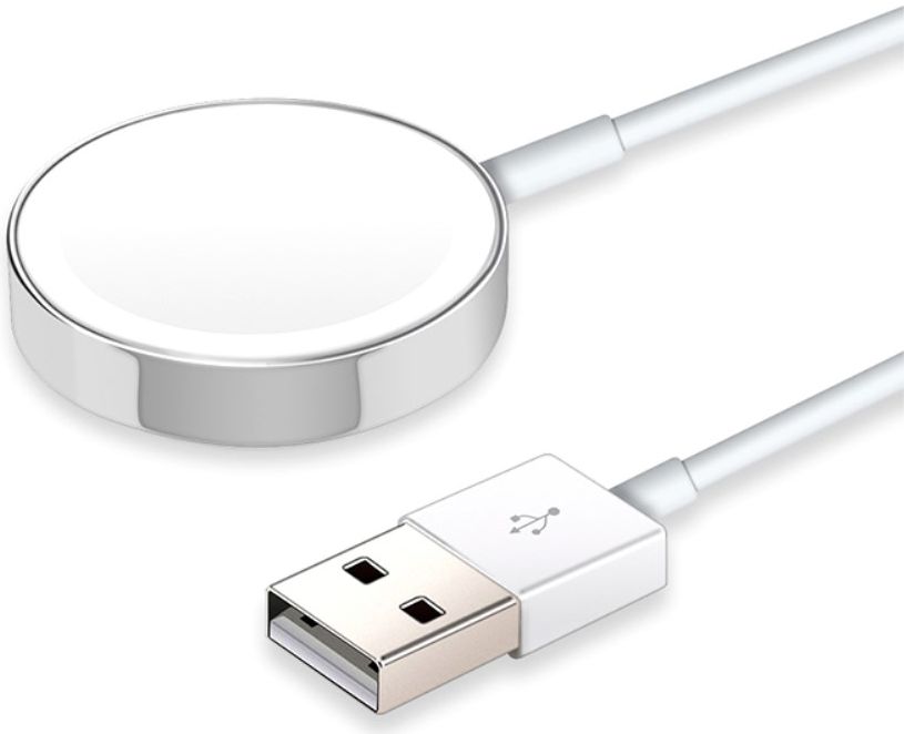 Universele Magnetische Kabel voor Apple Watch 1m Wit afbeelding 3