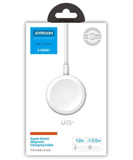 Joyroom S-IW001 Ben Series Apple Watch Magnetische Kabel 1.2m Wit afbeelding 10