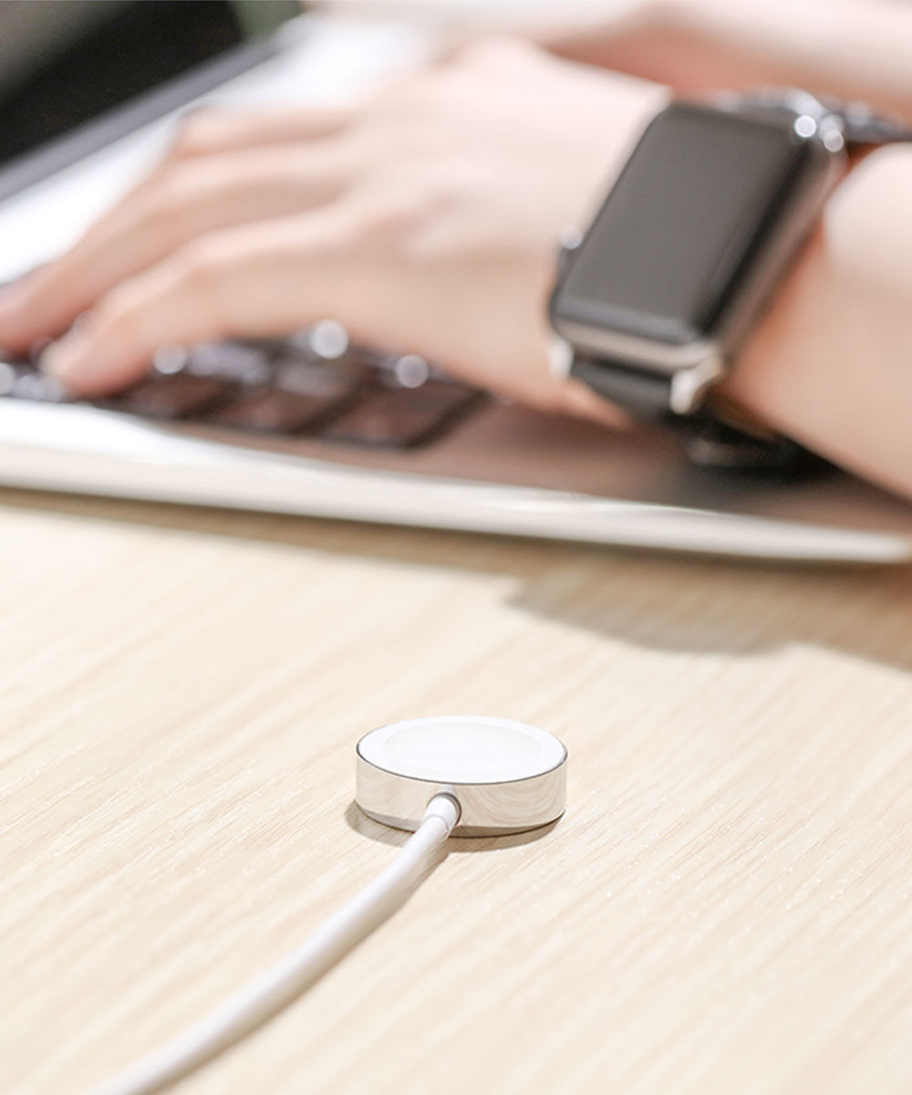 Joyroom S-IW001 Ben Series Apple Watch Magnetische Kabel 1.2m Wit afbeelding 4