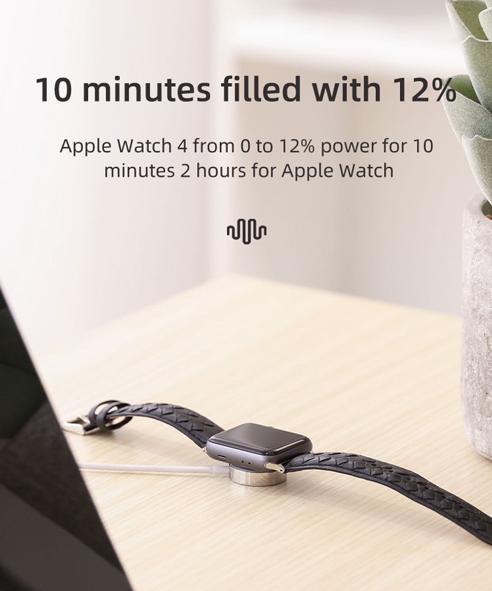 Joyroom S-IW001 Ben Series Apple Watch Magnetische Kabel 1.2m Wit afbeelding 5