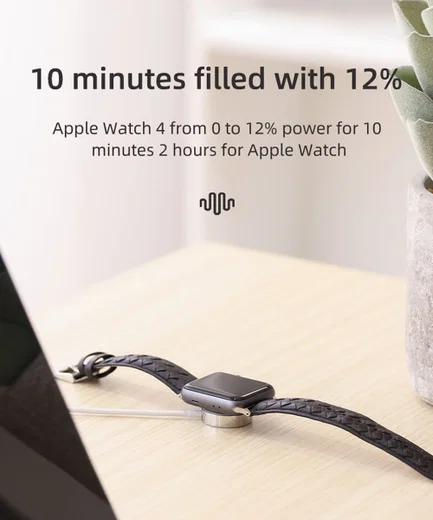 Joyroom S-IW001 Ben Series Apple Watch Magnetische Kabel 1.2m Wit afbeelding 5