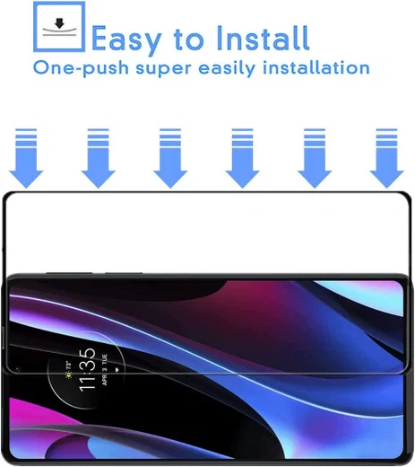 Motorola Moto G 5G Plus Arc Edge Tempered Glass Screenprotector afbeelding 4