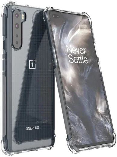 OnePlus Nord Hoesje Schokbestendig en Dun TPU Transparant afbeelding 1