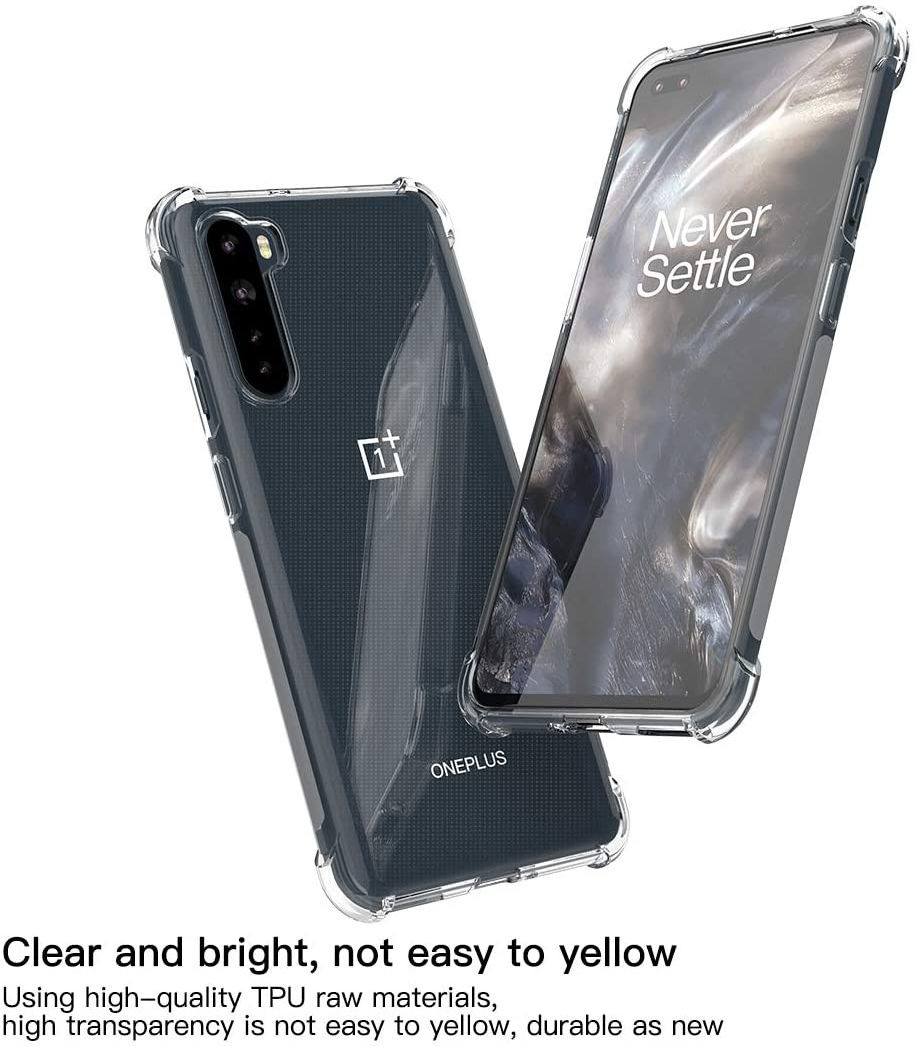 OnePlus Nord Hoesje Schokbestendig en Dun TPU Transparant afbeelding 2
