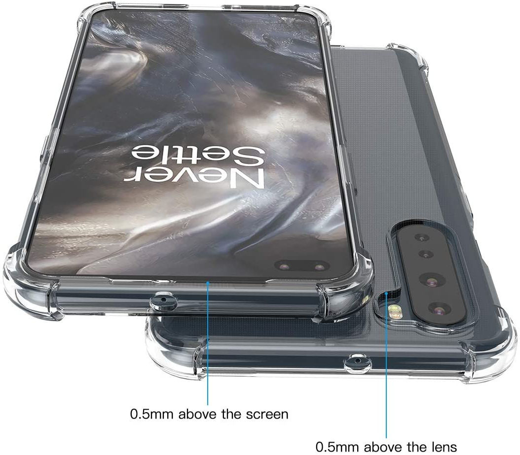 OnePlus Nord Hoesje Schokbestendig en Dun TPU Transparant afbeelding 5