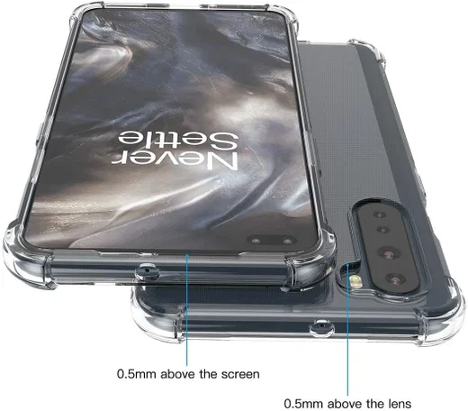 OnePlus Nord Hoesje Schokbestendig en Dun TPU Transparant afbeelding 5