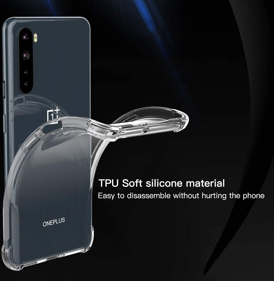 OnePlus Nord Hoesje Schokbestendig en Dun TPU Transparant afbeelding 7