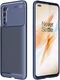 OnePlus Nord Siliconen Carbon Hoesje Blauw afbeelding 1
