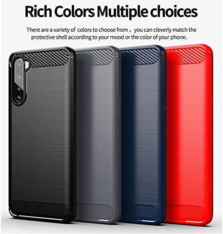 OnePlus Nord Hoesje Geborsteld TPU Flexibel Zwart afbeelding 7