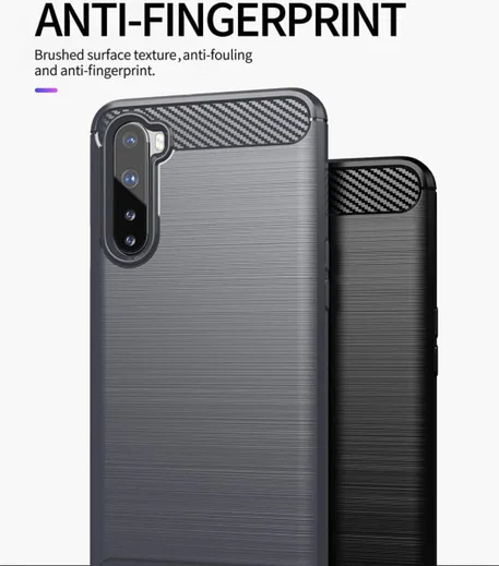OnePlus Nord Hoesje Geborsteld TPU Flexibel Blauw afbeelding 4
