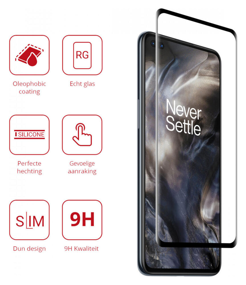 Rosso OnePlus Nord 9H Tempered Glass Screen Protector afbeelding 2