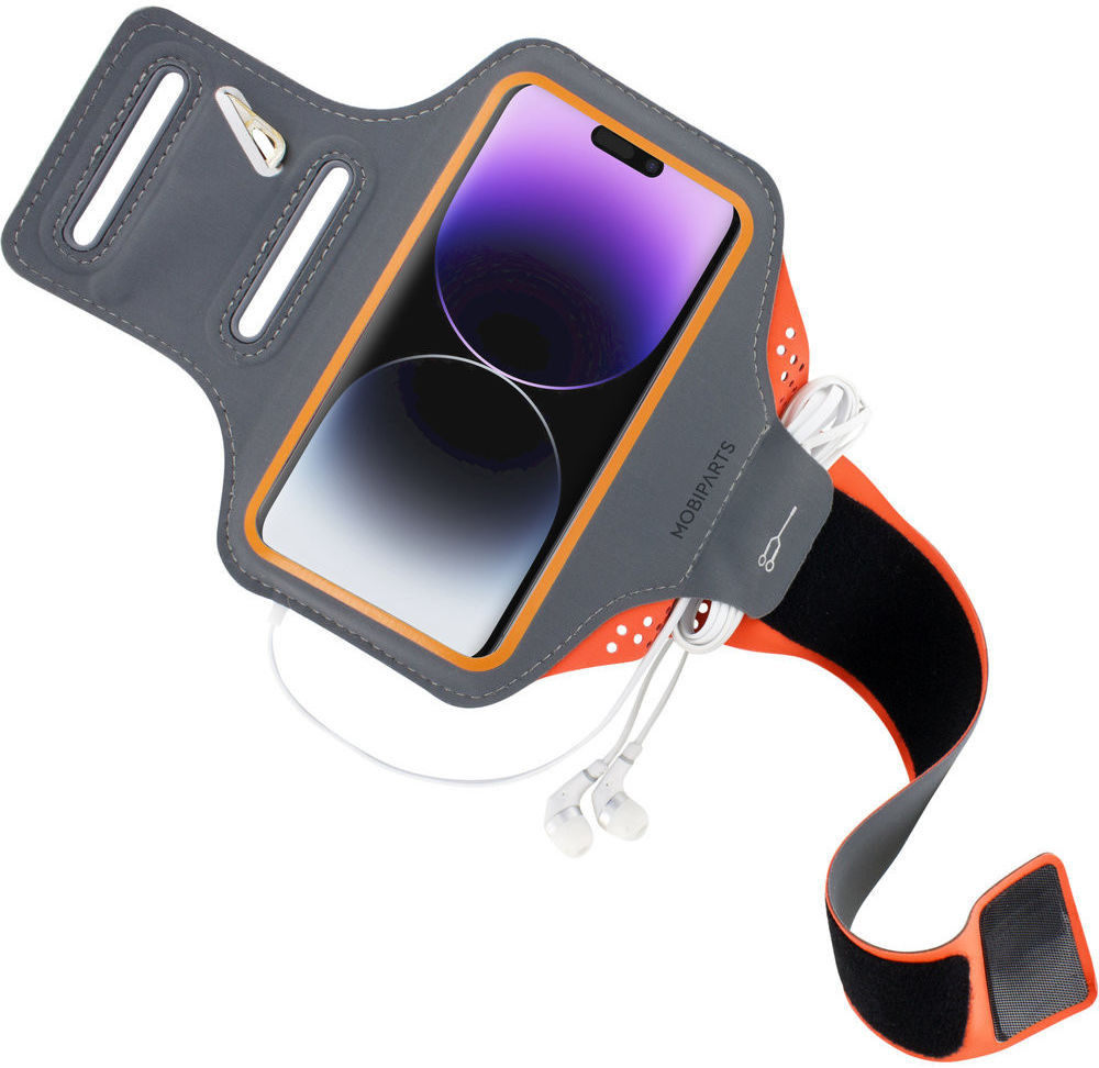 Mobiparts Comfort Fit Armband Universeel Sporthoesje Telefoons Oranje afbeelding 2