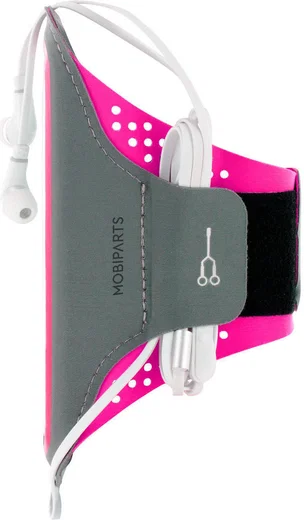 Mobiparts Comfort Fit Armband Universeel Sporthoesje Telefoons Roze afbeelding 5