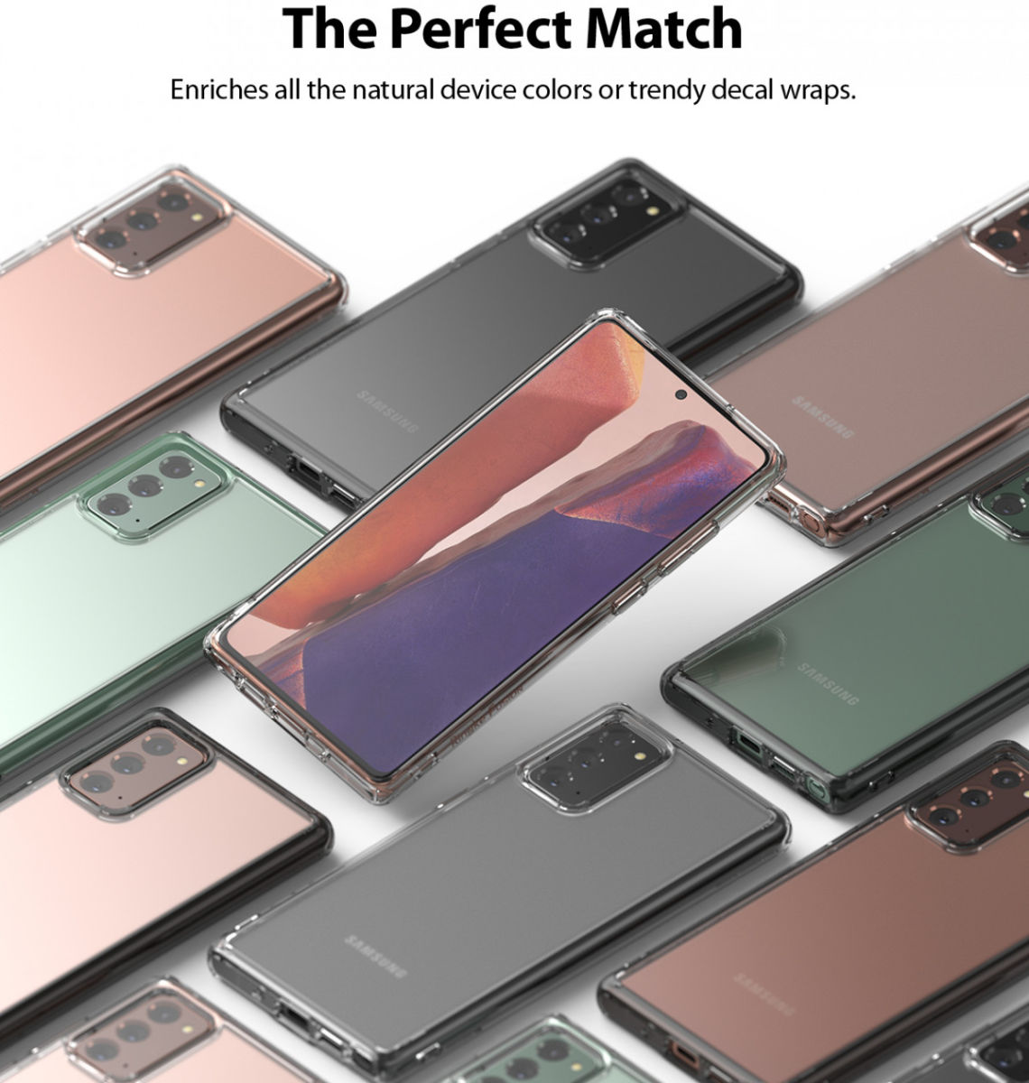 Ringke Fusion Samsung Galaxy Note 20 Hoesje Matte Transparant afbeelding 9