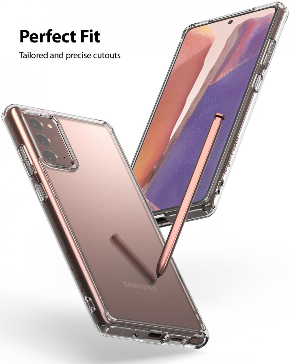 Ringke Fusion Samsung Galaxy Note 20 Hoesje Matte Transparant afbeelding 3