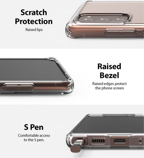 Ringke Fusion Samsung Galaxy Note 20 Hoesje Matte Transparant afbeelding 6