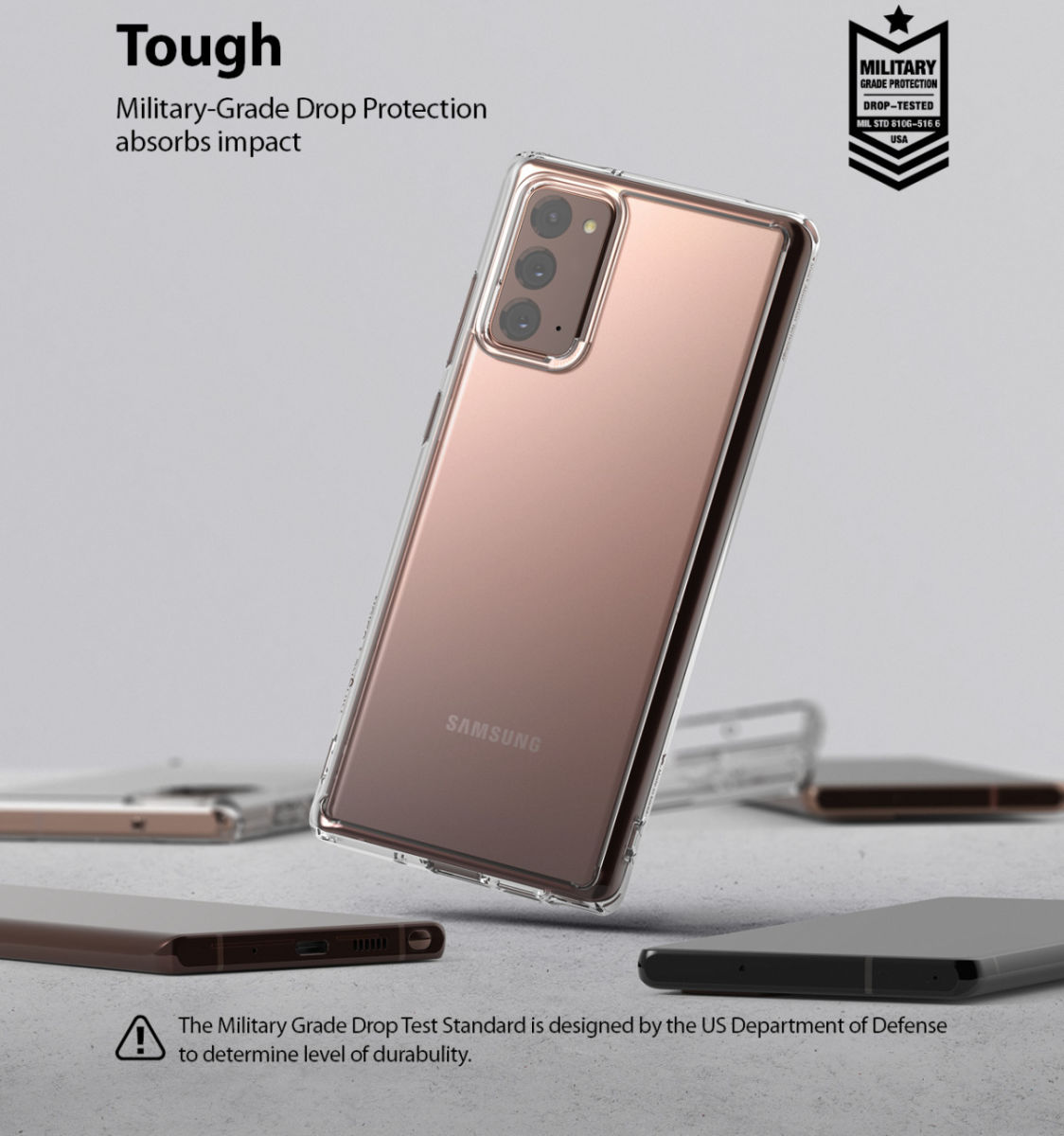 Ringke Fusion Samsung Galaxy Note 20 Hoesje Matte Transparant afbeelding 7