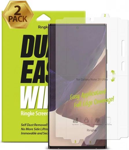 Ringke Dual Easy Wing Samsung Note 20 Ultra Screenprotector (Duo Pack) afbeelding 1
