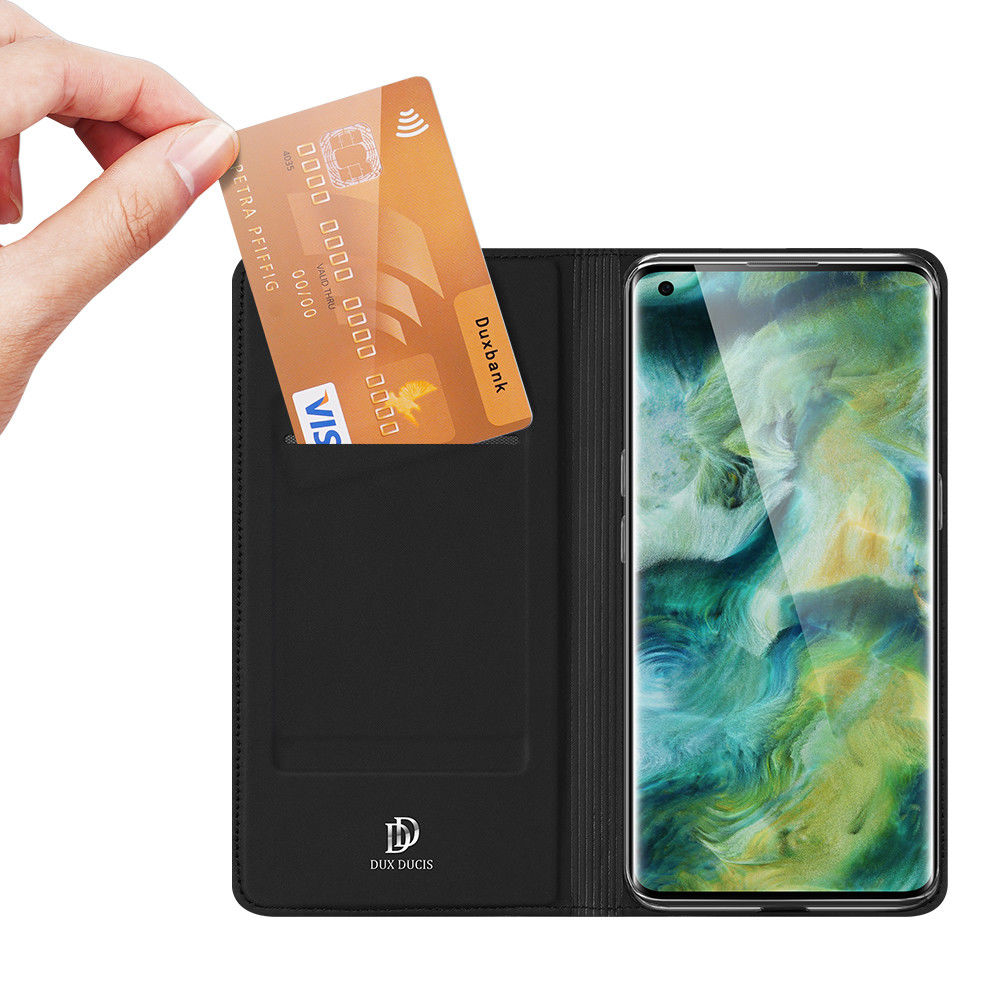 Dux Ducis Skin Pro Series Oppo Find X2 Hoesje Portemonnee Zwart afbeelding 2