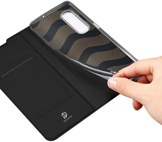 Dux Ducis Skin Pro Series Oppo Find X2 Hoesje Portemonnee Zwart afbeelding 8