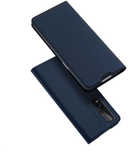 Dux Ducis Skin Pro Series Oppo Find X2 Hoesje Portemonnee Blauw afbeelding 1