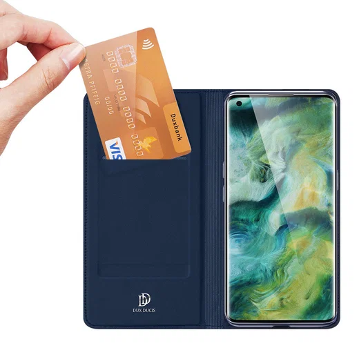 Dux Ducis Skin Pro Series Oppo Find X2 Hoesje Portemonnee Blauw afbeelding 2