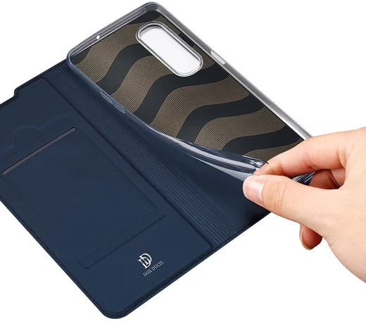 Dux Ducis Skin Pro Series Oppo Find X2 Hoesje Portemonnee Blauw afbeelding 8
