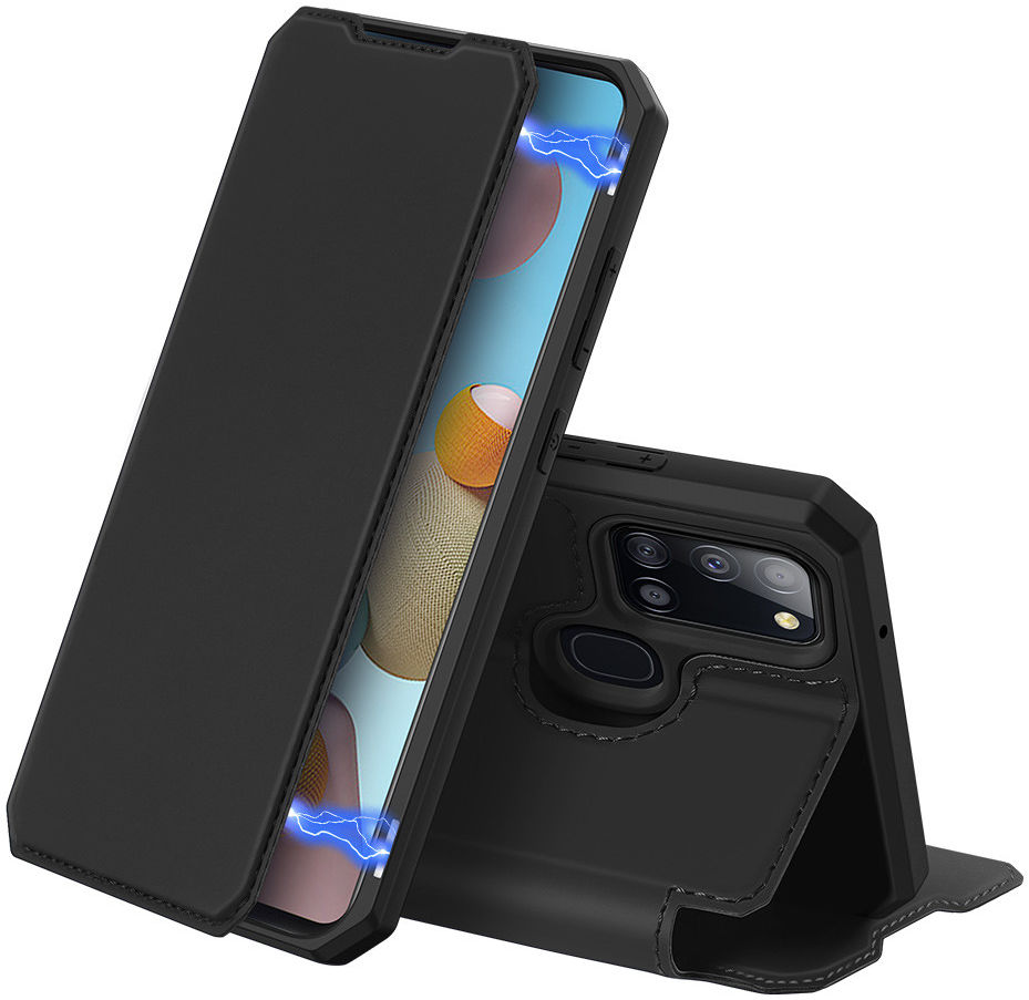 Dux Ducis Skin X Series Samsung Galaxy A21s Hoesje Zwart afbeelding 1