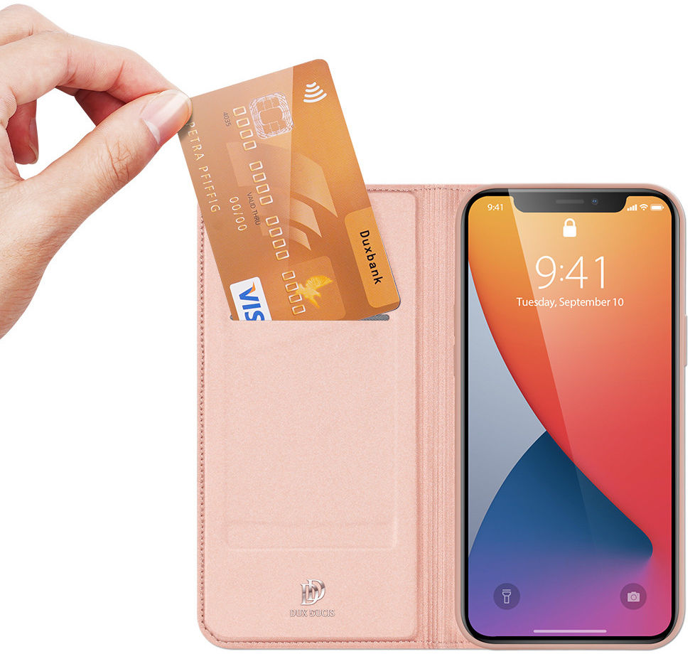 Dux Ducis Skin Pro Series Apple iPhone 12 Mini Hoesje Roze afbeelding 2