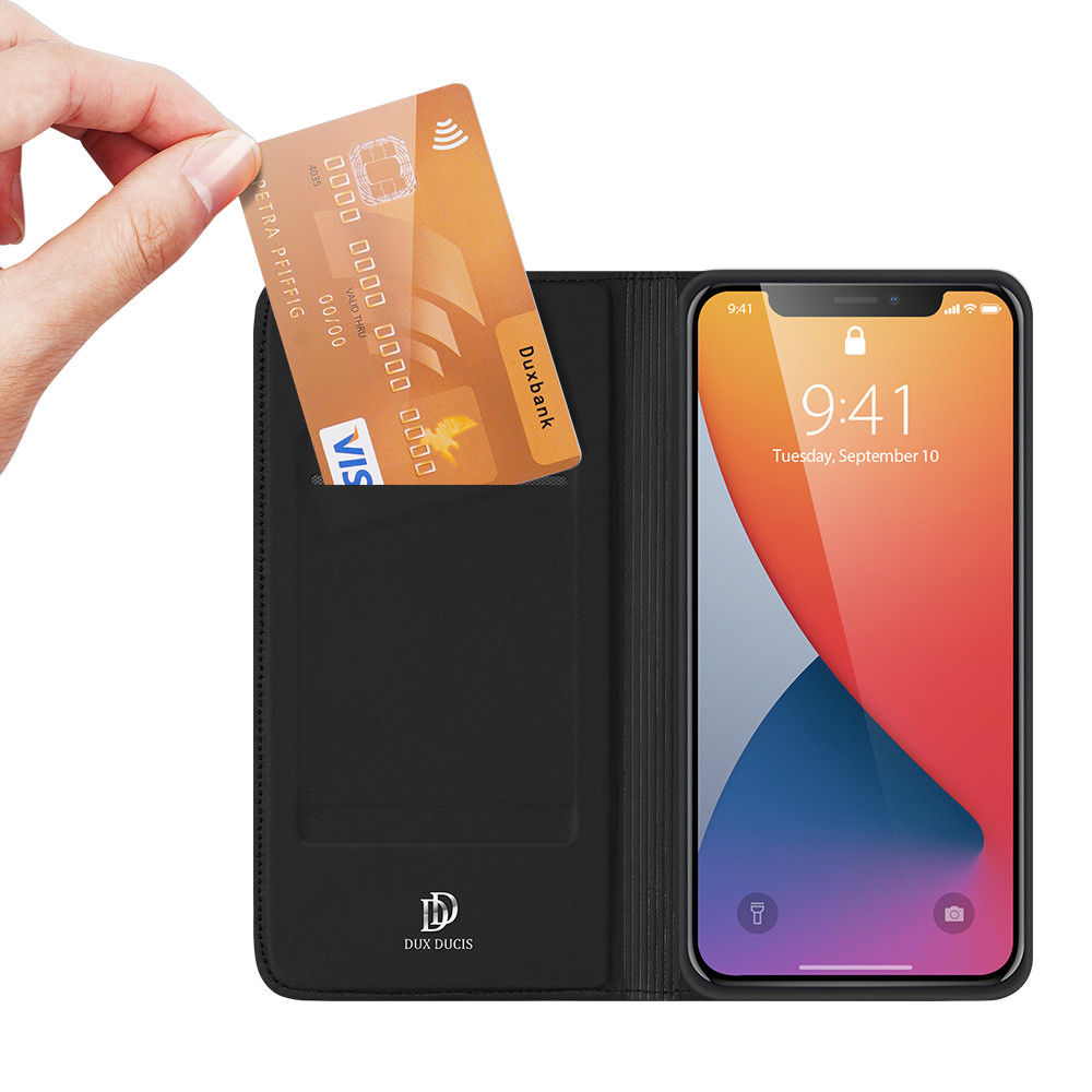 Dux Ducis Skin Pro Series Apple iPhone 12 / 12 Pro Hoesje Zwart afbeelding 2