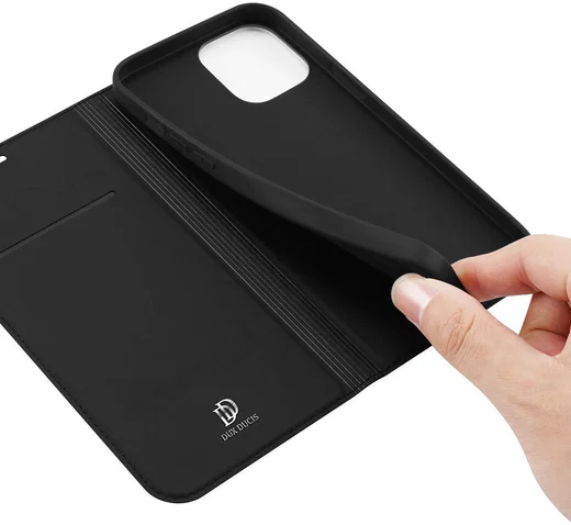 Dux Ducis Skin Pro Series Apple iPhone 12 / 12 Pro Hoesje Zwart afbeelding 5