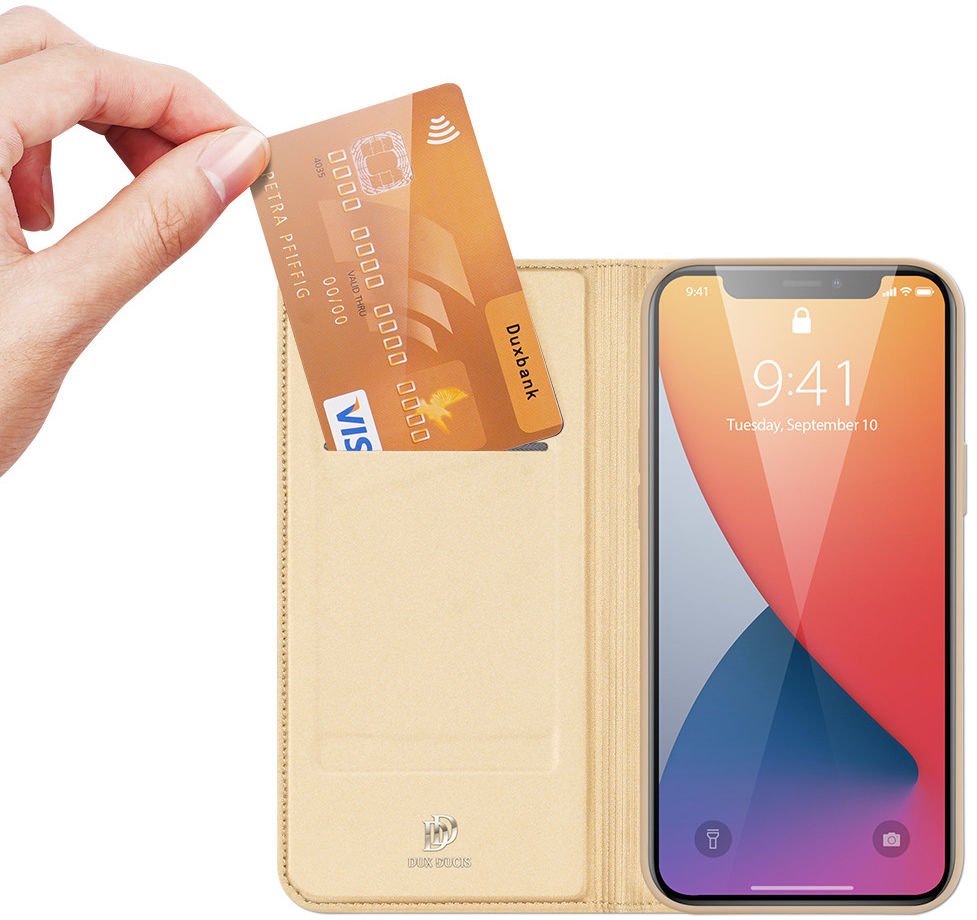 Dux Ducis Skin Pro Series Apple iPhone 12 Pro Max Hoesje Goud afbeelding 2