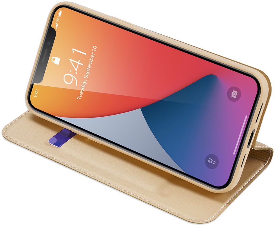 Dux Ducis Skin Pro Series Apple iPhone 12 Pro Max Hoesje Goud afbeelding 4