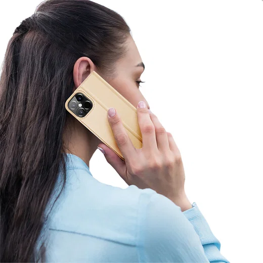 Dux Ducis Skin Pro Series Apple iPhone 12 Pro Max Hoesje Goud afbeelding 10