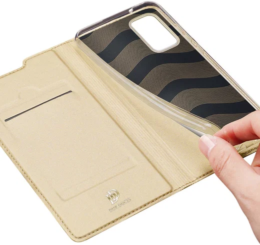 Dux Ducis Skin Pro Series Samsung Galaxy Note 20 Portemonnee Goud afbeelding 5