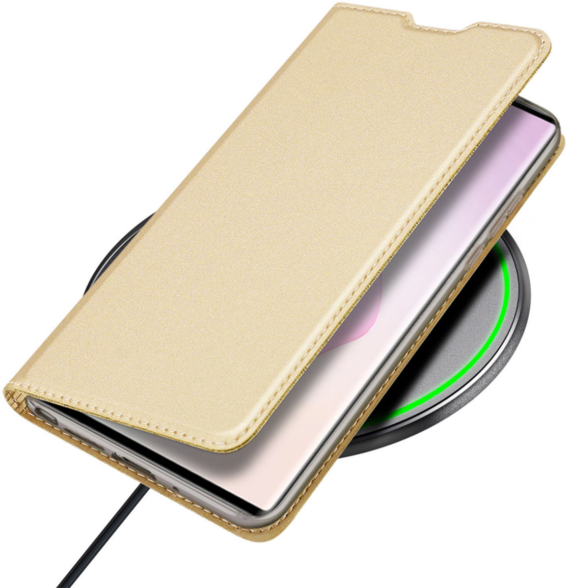 Dux Ducis Skin Pro Series Samsung Galaxy Note 20 Portemonnee Goud afbeelding 6
