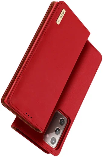 Dux Ducis Wish Series Samsung Galaxy Note 20 Hoesje Rood afbeelding 2