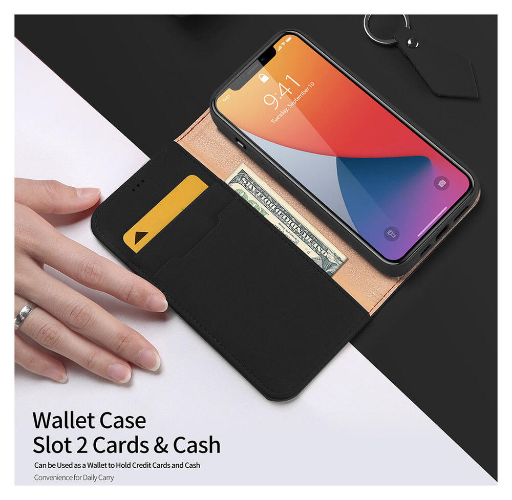 Dux Ducis Wish Series Apple iPhone 12 / 12 Pro Hoesje Book Case Zwart afbeelding 8