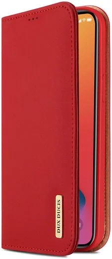 Dux Ducis Wish Series Apple iPhone 12 / 12 Pro Hoesje Book Case Rood afbeelding 1