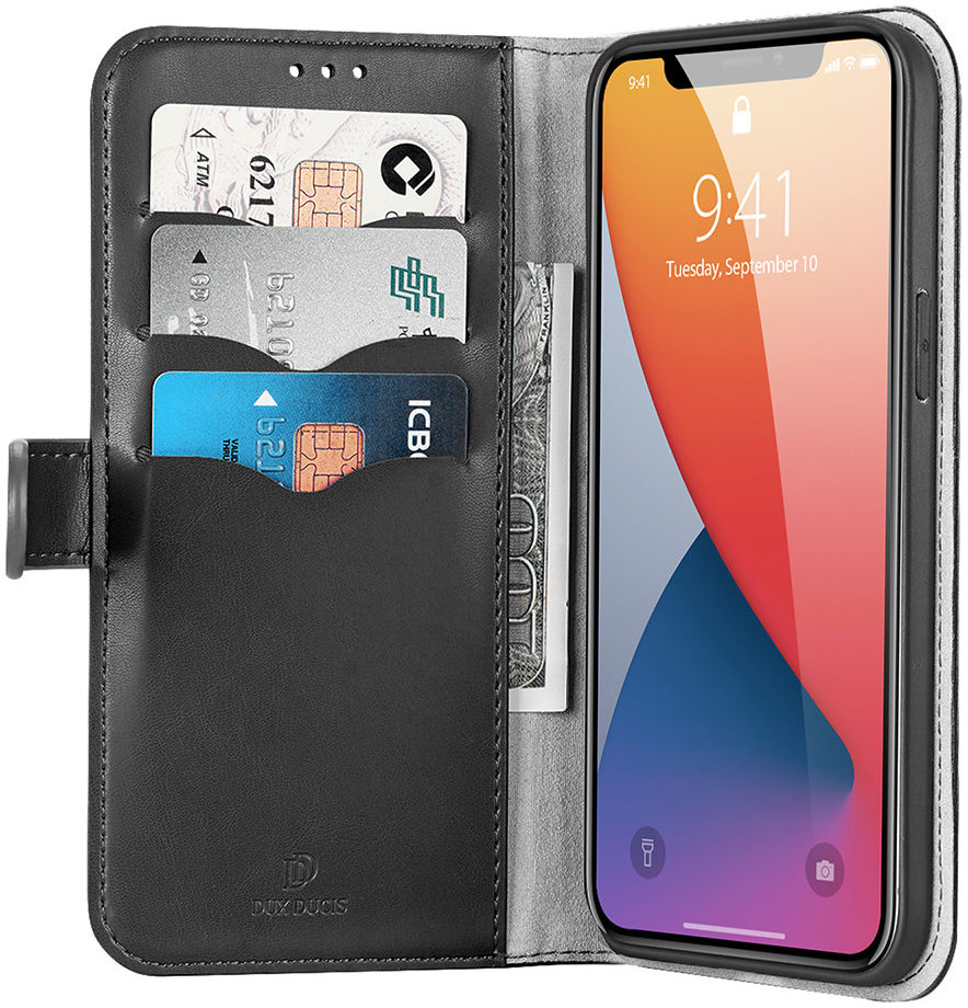 Dux Ducis Kado Series Apple iPhone 12 / 12 Pro Hoesje Book Case Zwart afbeelding 3