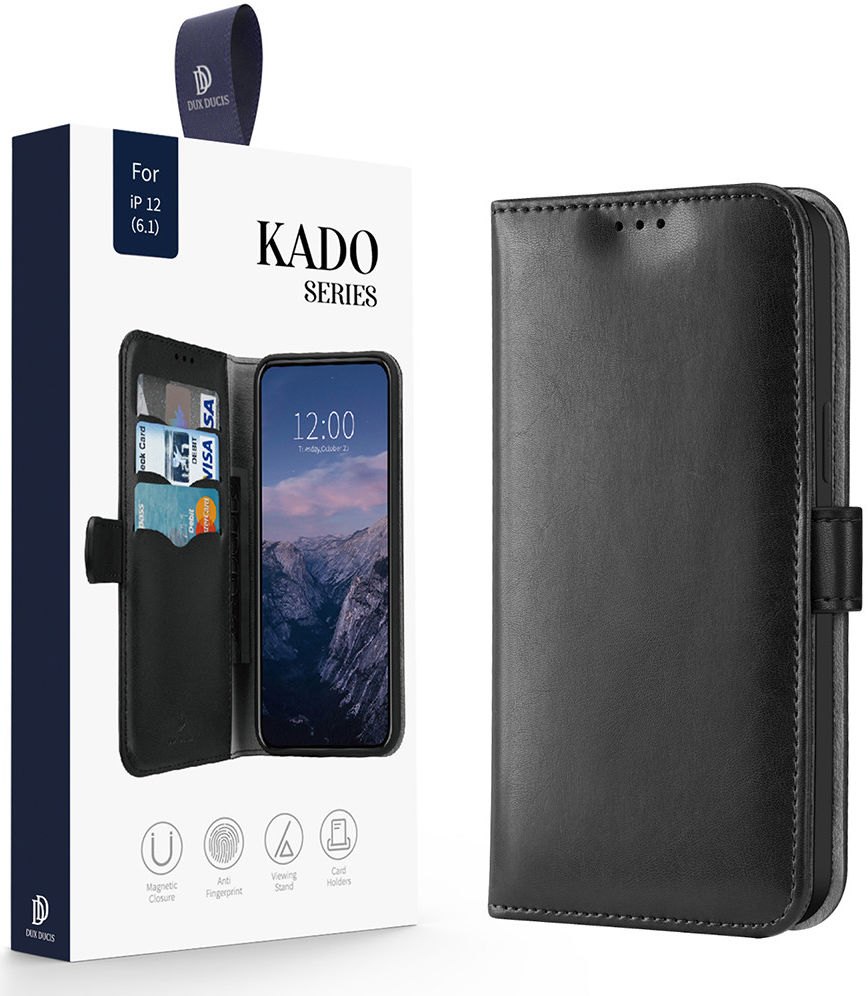 Dux Ducis Kado Series Apple iPhone 12 / 12 Pro Hoesje Book Case Zwart afbeelding 10