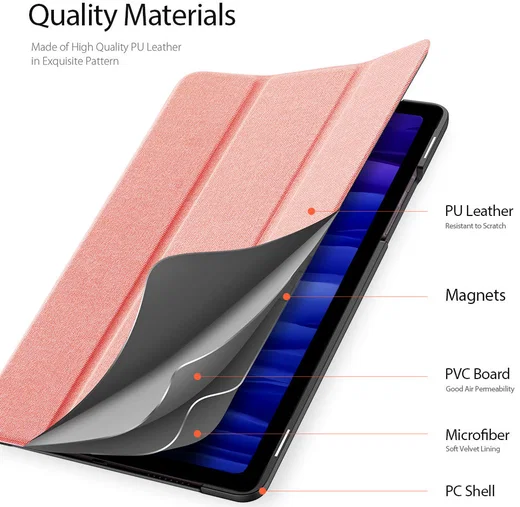 Dux Ducis Domo Series Samsung Galaxy Tab A7 (2020 / 2022) Hoes Roze afbeelding 6