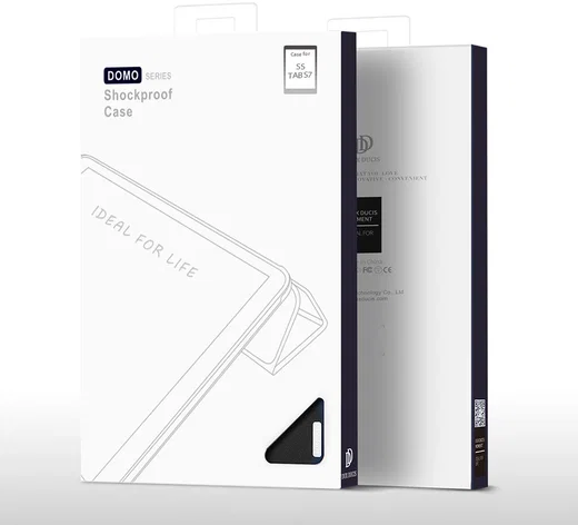 Dux Ducis Domo Series Samsung Galaxy Tab S7 Tri-fold Hoes Zwart afbeelding 12