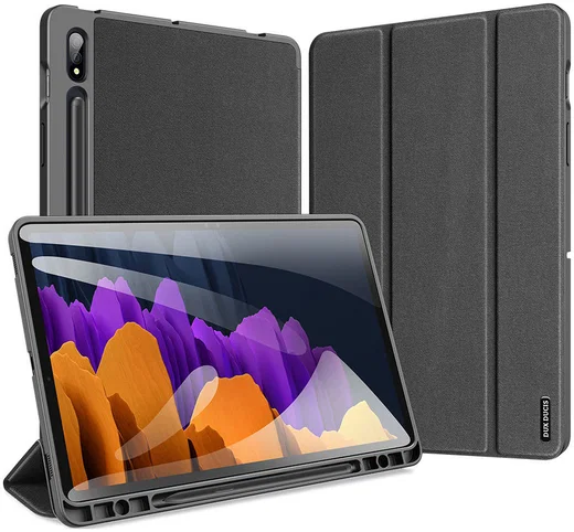 Dux Ducis Domo Series Samsung Galaxy Tab S7 Tri-fold Hoes Zwart afbeelding 10