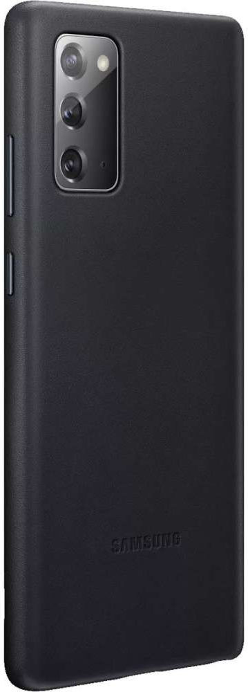 Origineel Samsung Galaxy Note 20 Hoesje Leather Back Cover Zwart afbeelding 3