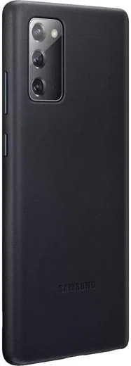 Origineel Samsung Galaxy Note 20 Hoesje Leather Back Cover Zwart afbeelding 3