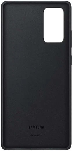 Origineel Samsung Galaxy Note 20 Hoesje Leather Back Cover Zwart afbeelding 4