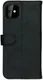 Rosso Deluxe Apple iPhone 12 Mini Hoesje Echt Leer Book Case Zwart afbeelding 7