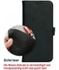 Rosso Deluxe Apple iPhone 12 Mini Hoesje Echt Leer Book Case Zwart afbeelding 6