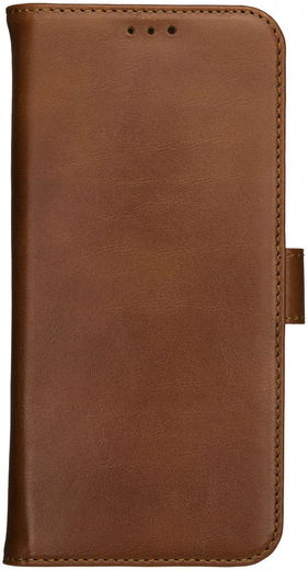 Rosso Deluxe Apple iPhone 12 Mini Hoesje Echt Leer Book Case Bruin afbeelding 10